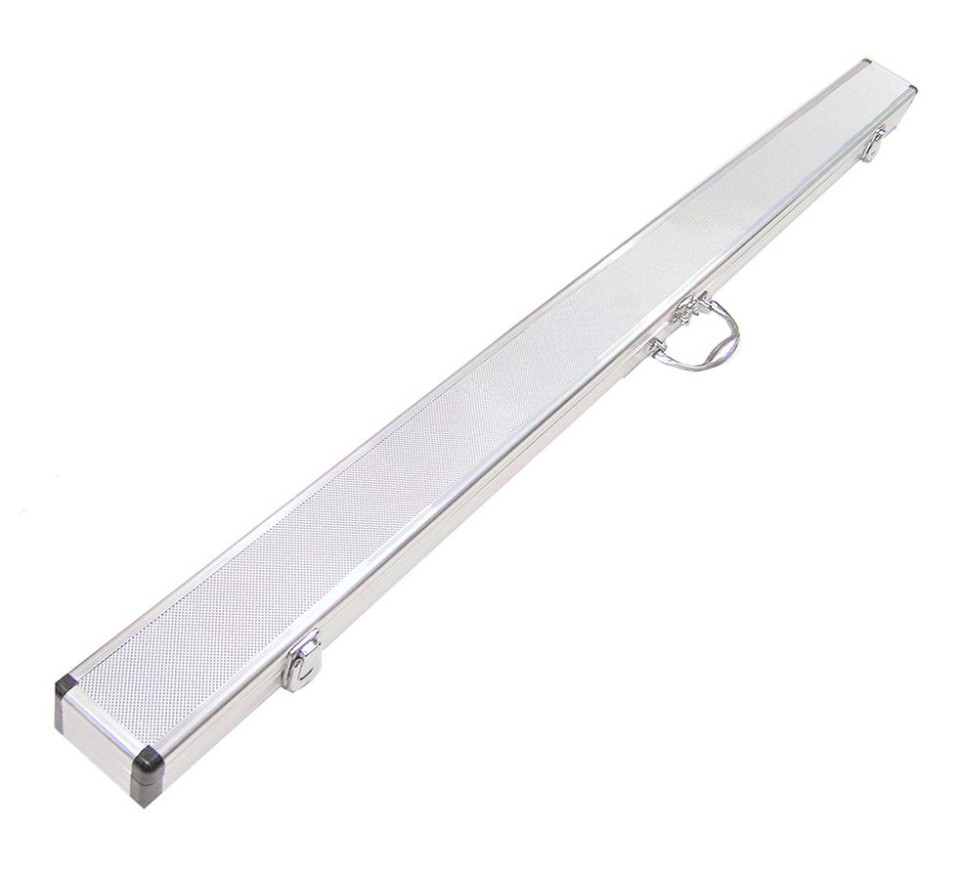 aluminium 3 4 cue case Silver