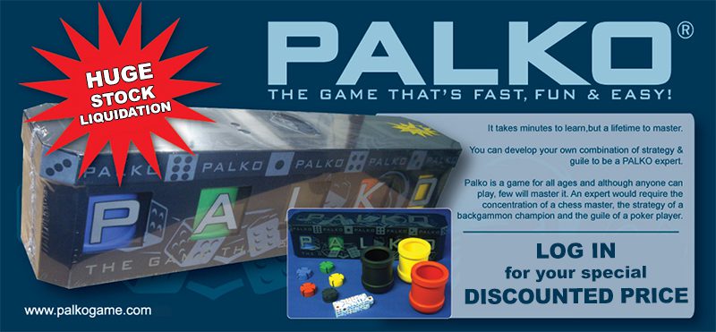 Palko Game HUGE LIQUIDATION SALE