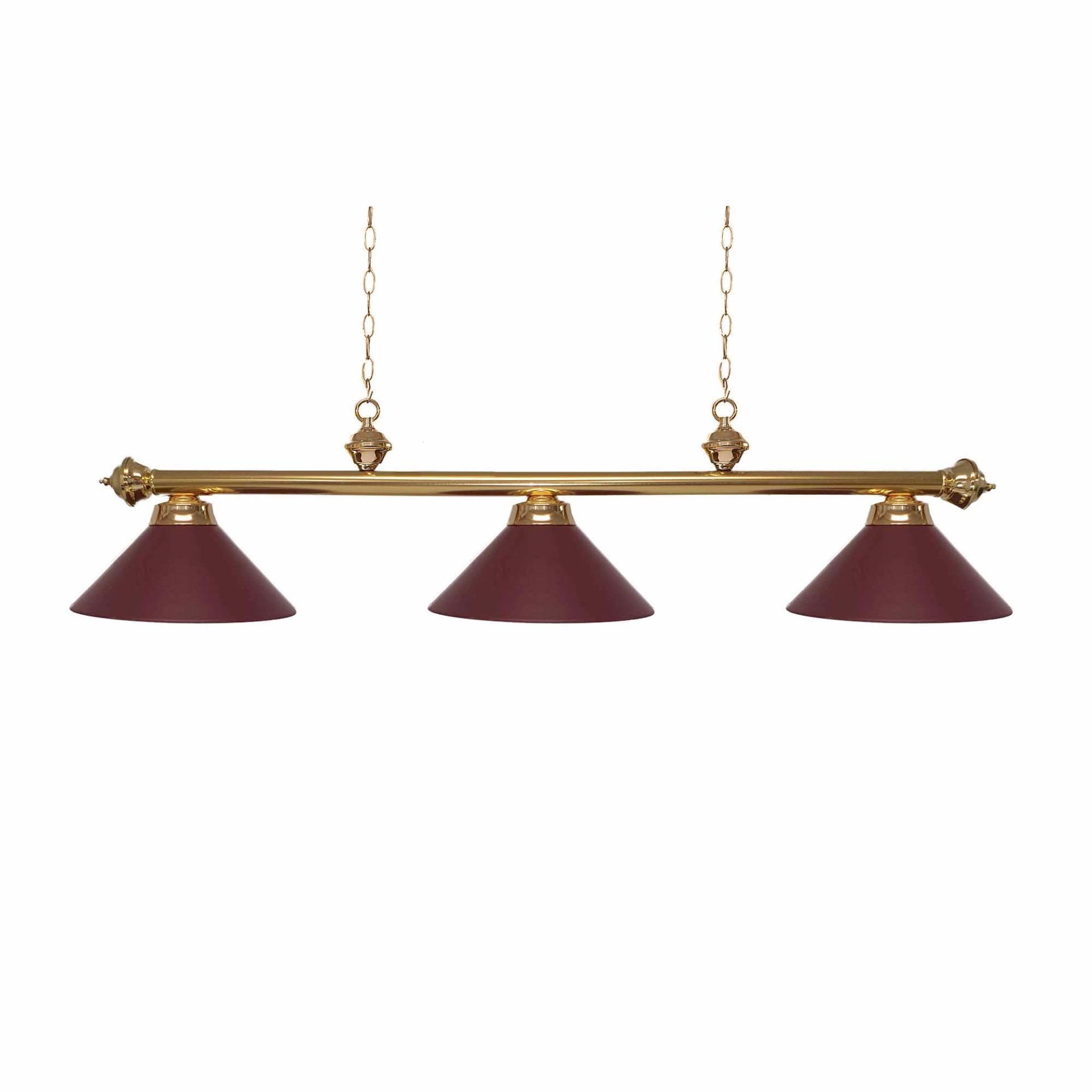 Maroon Brass 3 Lights Set scaled