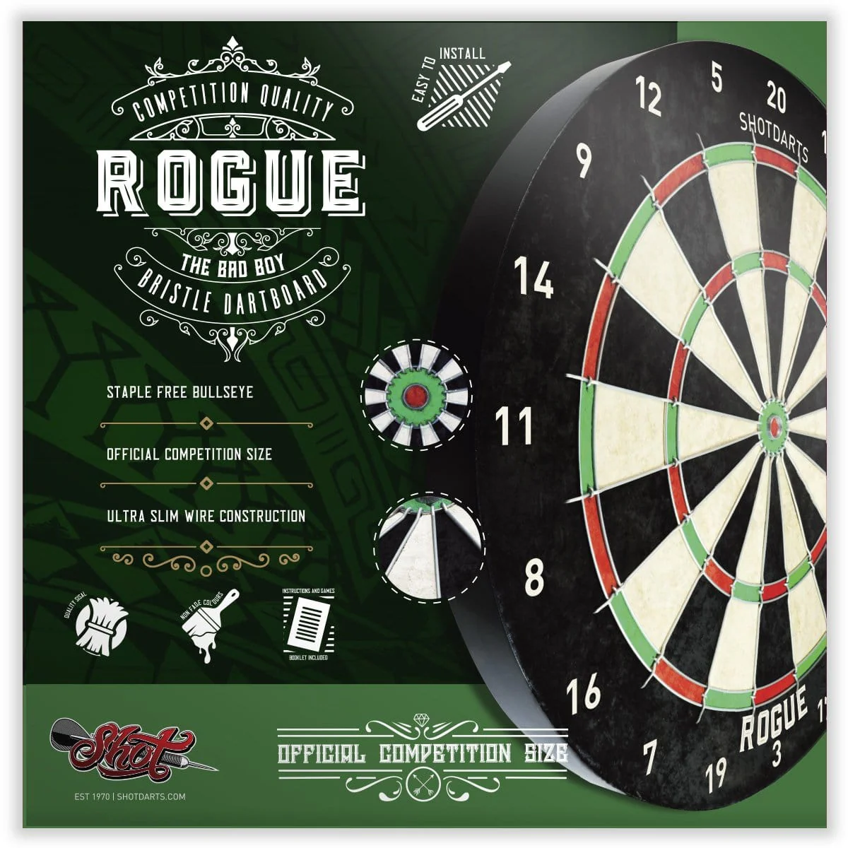 Rogue Bristle Dartboard