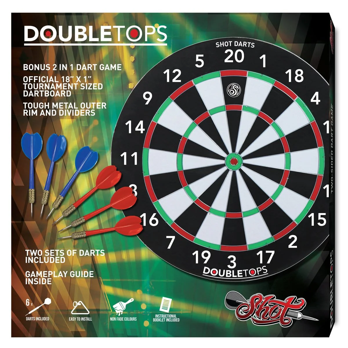 Double Tops Dartboard Game