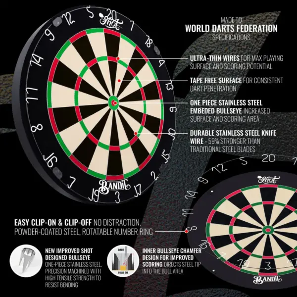 Bandit Bristle Dartboard - Image 2