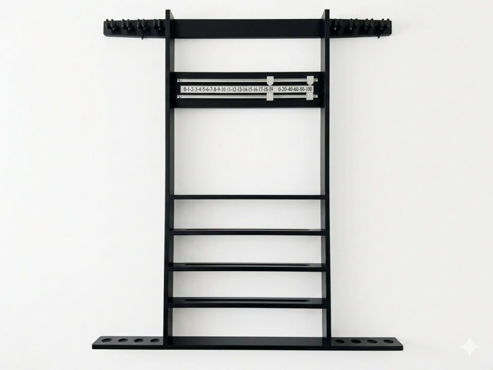 Combination Rack with Chrome Fittings