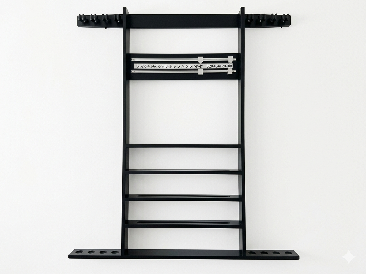 Combination Rack with Chrome Fittings